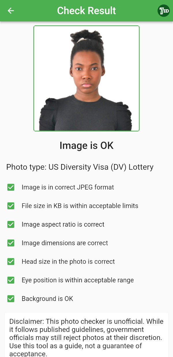 7ID DV Program fotokontrol - godt foto